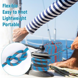 Arborist Rope Climbing Rope 48 Strands 1/2 Inch Tree Rope for Climbing Tree Swing Pulling Sailing