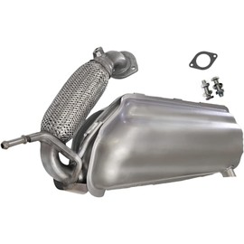 Northeastern Exhaust - Stainless Steel Rear Exhaust Muffler for 2008-2015 Smart Fortwo 1.0L - Include Gasket, Bolts & Nuts