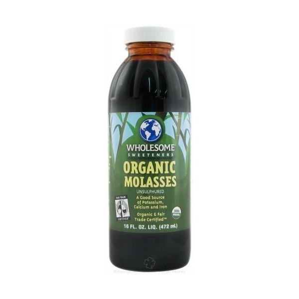 WHOLESOME SWEETENERS MOLASSES BLACKSTRAP ORG F, 16 OZ, PK- 12
