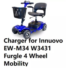 Coming data ac adapter Battery Charger for Innuovo EW-M34 W3431 Furgle 4 Wheel Mobility YS