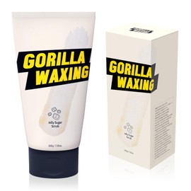 Gorilla Waxing Jelly Sugar Scrub – Exfoliating & Moisturizing Body Polish with Natural Ingredients, Dual Sugar Crystals for Smooth Skin, Prevents Ingrown Hair & Razor Bumps, Zero Greasy - 7.05 oz