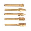 5Pcs Grinding Bit Head Rotary File Burr Double Cut Tool