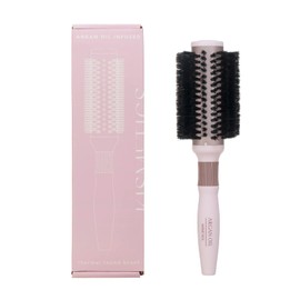 Professional Round Brush for Blow Drying Ceramic Ion Thermal Barrel Brush for Styling, Curling, Strengthening Argan Oil Hair Brush for Women & Men 1.38 Inch