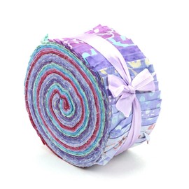 LoudElephant Pre Cut Cotton Tie Dye Fabric Bundles 40 Strips 2.5" x 37" Orchid 40 Strip Jelly Roll