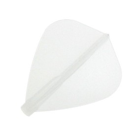 Cosmo Darts 6 Pack Fit Flight - Kite Dart Flight (Natural White)