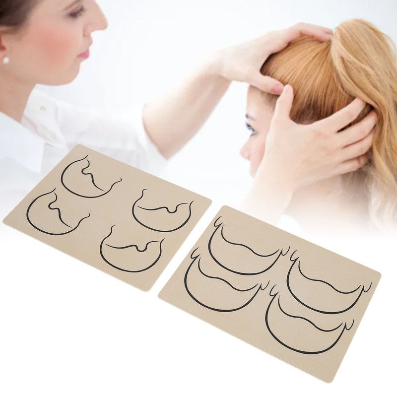 10pcs Tattoo Scalp Practice Skin Front Side Ink Free Rubber