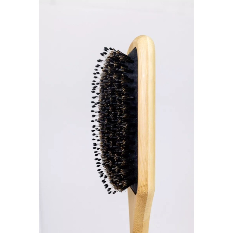 Ecowood Cepillo Cabello Cuadrado Grande Con Cerdas De Jabalí Color