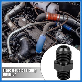 VekAuto Car Black 6AN Male Flare to M12 x 1.5mm Male Fitting Adapter Auto Accessories