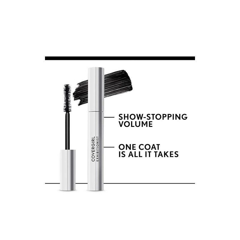 CoverGirl, Exhibitionist Mascara de Pestanas Waterproof, Very Black, 9 ml
