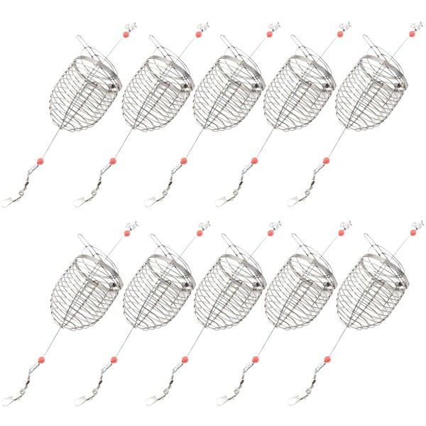 Chum Rig Basket, 10PCS 7.5 Inch Stainless Steel Catfish Bait