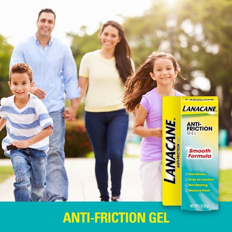 Lanacane Anti-Friction Gel, Soothing & Hypoallergenic Skin Moisturizer for All