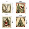 Ozepao Vintage Christmas Themed Sticker Labels - 36 Pack -