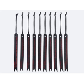 Eunoir 10 Pcs Leather Christian Bookmarks with Inspirational Bible Verse Christian Bookmark Pastel Gifts Classical Black Red Color Bible Bookmarks Gift for Book Reading Bookworm Book Lovers Readers