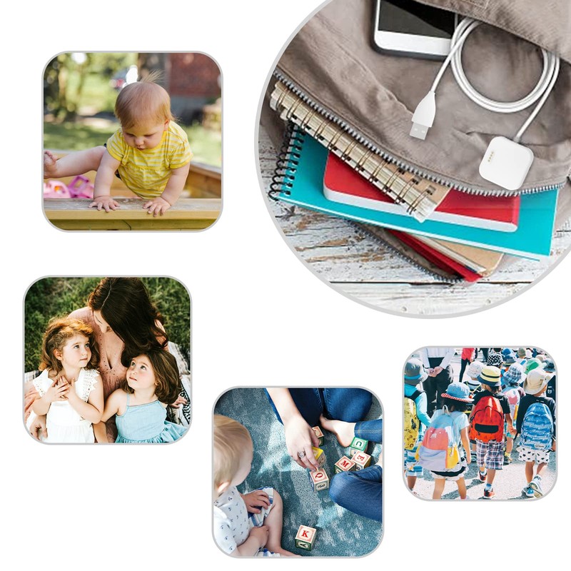 SimpleThings for SyncUP Kids Watch Charger (White Charger)