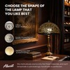 Small Dome Lamp Shades,Metal Dome Light Bulb Cover,8" Diameter, 4.1"