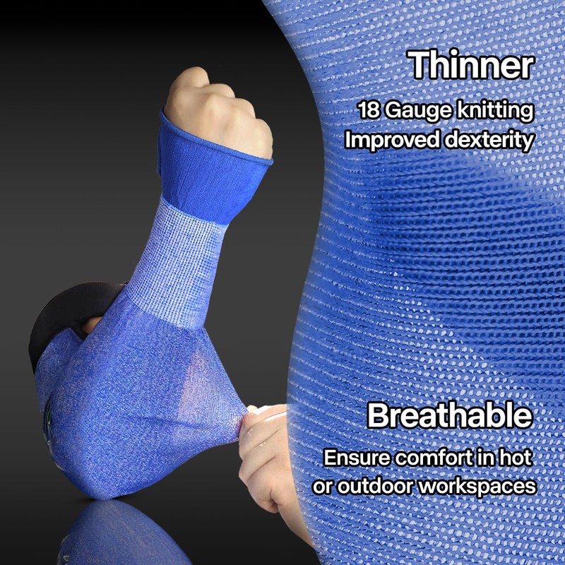Schwer ANSI A6 Cut Resistant Sleeves, 22 inch Protective Arm