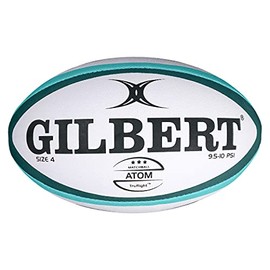 Gilbert Atom Rugby Ball [Each] • GREEN • SIZE 4 • Conforms to World Rugby specifications