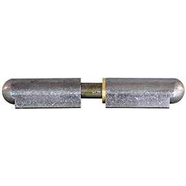 Steel Weld-On Bullet Hinge with Steel Pin and Brass Bushing - 1.46 x 10.24 Inch