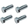 Pack of 4 M12 x 50 Hexagonal Screws Zinc 8.8