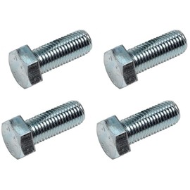 Pack of 4 M12 x 50 Hexagonal Screws Zinc 8.8