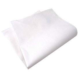 TigerTie - Pocket Square Made of 100% Cotton in White Pure White Plain - Pochette Decorative Cloth Size 33 x 33 cm, White pure white