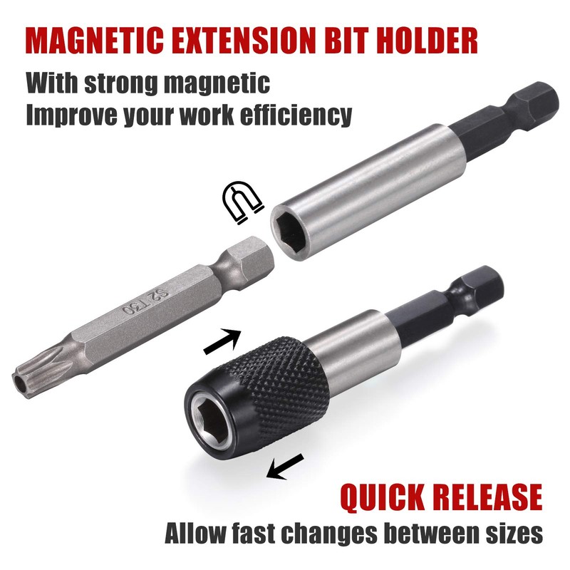 ARUCMIN 214-Piece Screwdriver Bit Set S2 Steel Drill bit set