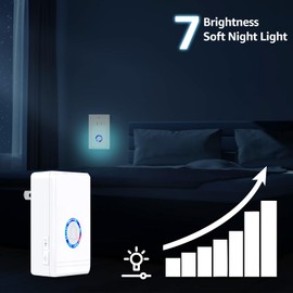 USUPERINK Motion Sensor Bell for Door Entrance,Motion Sensor Chime, Plug in Doorbell Wireless,48 Ringtones, 5 Levels Volume,Easy Installation,1300ft Long Distance,97dB Loud,for Home,Office,Hotel,1PK