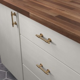 Franklin Brass P44364-CZ-B Bar Adjustable Cabinet Pull, 1-3/8" to 4" (35-102mm), 5-pack, Champagne Bronze