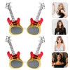 Guitar Sunglasses Beach Party Eyeglasses: 2 Pairs Guitar Shape Glasses