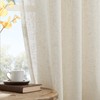Gibelle Beige Boho Farmhouse Living Room Curtains 63 Inch Length,