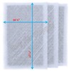 RAYAIR SUPPLY 12x20 Pristine Air Cleaner Replacement Filter Pads 12x20 Refills (3 Pack) White
