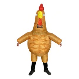 Disfraz Inflable De Gallo Musculoso Para Adulto