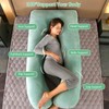 Amagoing 55 inches Pregnancy Pillows for Sleeping, U Shaped Maternity
