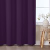 VEHEDE Blackout Thermal Curtains for Living Room, Soft Eyelet Purple