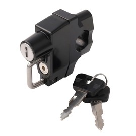 VEROCITY Helmet Lock, Helmet Holder, Anti-Theft (Universal Clamp Type, Black)