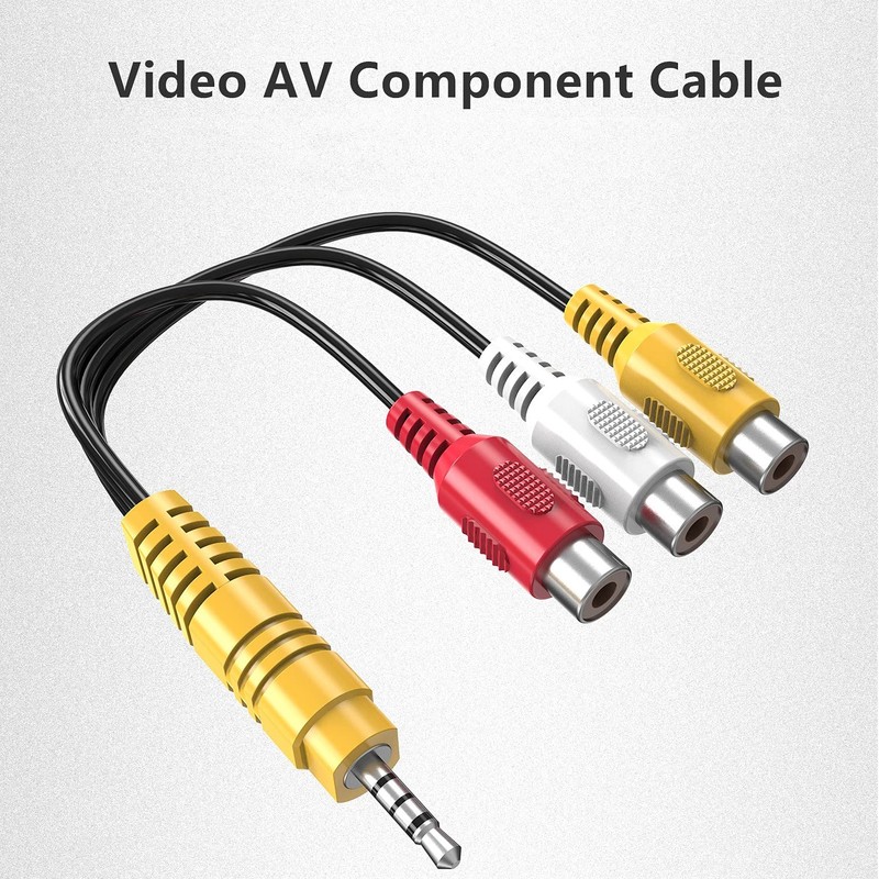 Video AV Component Adapter Cable for TCL TV, 3.5mm Male