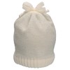 Sterntaler Girls Knitted Hat Glitter Effect Hat, ecru