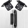 Gasea 10 Pieces Self Closing Hinges, Overlay Flush Cabinet Hinge,