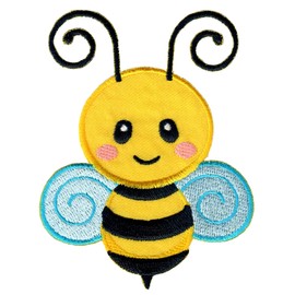PatchMommy Bee Patch Appliqué for Iron-On Clothes Jeans Jackets Children Baby