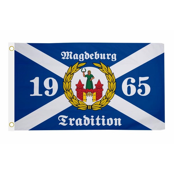 U24 Flag Magdeburg Tradition 1965 Hoisting Flag 90 x 150