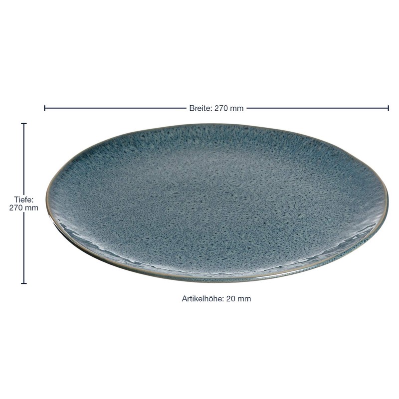 Leonardo Matera 018547 Ceramic Plate, Dishwasher-Safe Dinner Plate with Glaze,