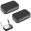 LPMXYW 2 PCS Rectangular Small Tin Boxes With Lid -
