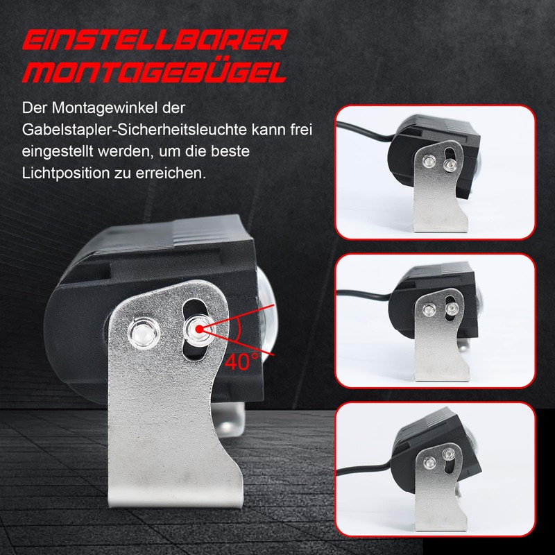 LED forklift light, LED red speed camera side line marker