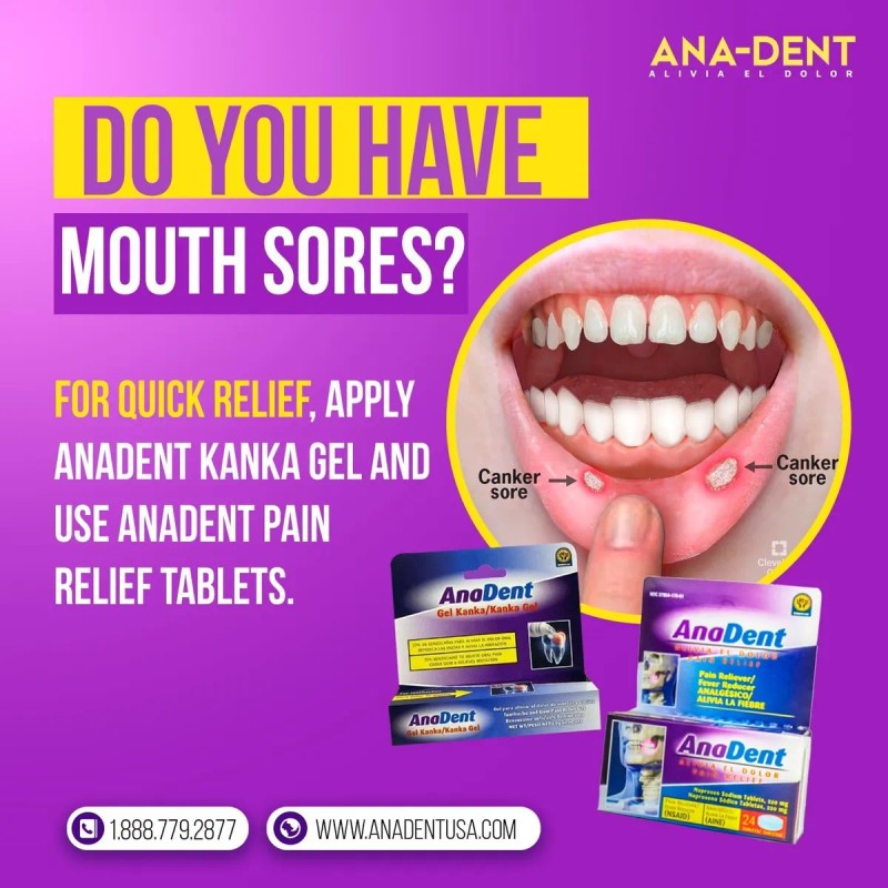 Gel Para El Dolor De Muelas, Gel Oral Con 20