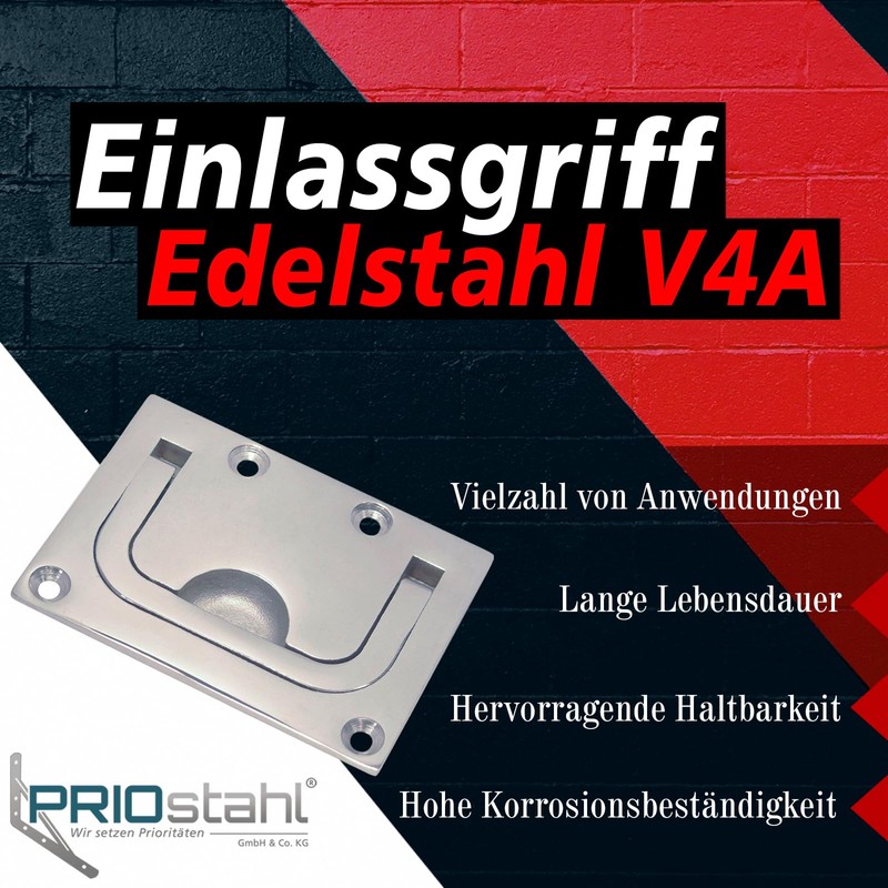 PRIOstahl Adult 533, Recessed Handle, Stainless Steel, 75