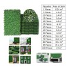CL 20pz Muro Verde Artificial Planta De Pared Placas Follaje