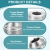 sourcing map 2Pcs Male 10AN Weld on Bung Fitting, Aluminum
