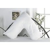 COMFORTNIGHTS poly cotton V- shaped support pillow, With free White