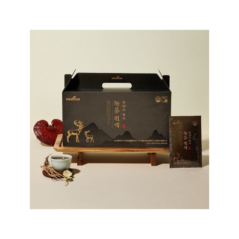 MediTree 메디트리 흑염소 담은 녹용 진액 30포 5박스 Meditree Black