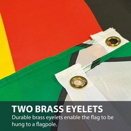 NWFlags Zimbabwe Flag 3ft x 2ft 75d Premium Polyester Suitable For Flagpoles | Strong Polyester 3x2 foot material flag with Eyelets